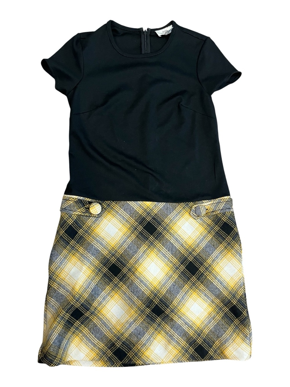 Ann Taylor Loft 2p dress with Yellow Plaid